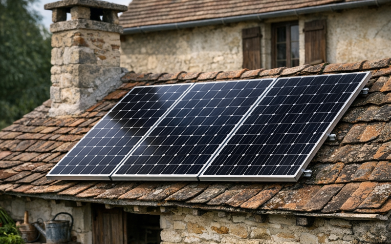 panneaux solaires pour maison ancienne